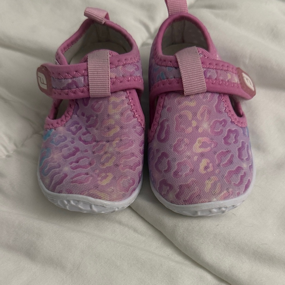 Pink Leopard Print Kids Shoes